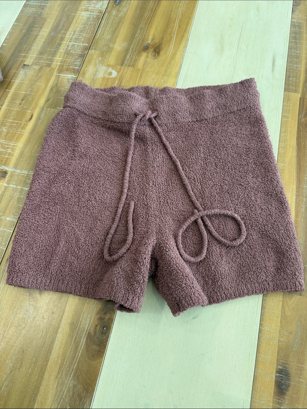 Victoria's Secret Plush Drawstring Lounge Shorts - Dusty Rose